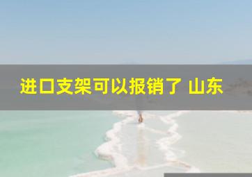 进口支架可以报销了 山东